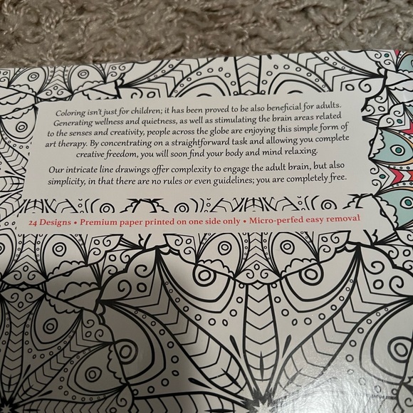 (2) Adult Coloring Books (48 pages of coloring) - Picture 3 of 7